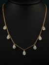 4.03 CTW Pear-Cut CVD Lab-Grown Diamond Station Necklace