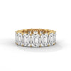 14.00 CT Emerald Cut Lab-Grown Diamond Eternity Band Ring
