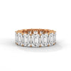 14.00 CT Emerald Cut Lab-Grown Diamond Eternity Band Ring