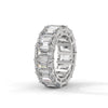 14.00 CT Emerald Cut Lab-Grown Diamond Eternity Band Ring