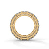 14.00 CT Emerald Cut Lab-Grown Diamond Eternity Band Ring