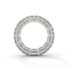 14.00 CT Emerald Cut Lab-Grown Diamond Eternity Band Ring