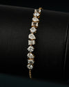 2.44 CT Mixed Shape CVD Lab-Grown Diamond Tennis Bracelet