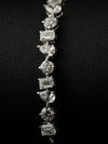 2.44 CT Mixed Shape CVD Lab-Grown Diamond Tennis Bracelet
