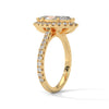 2.72 CT Pear & Round Lab-Grown Diamond Halo Engagement Ring