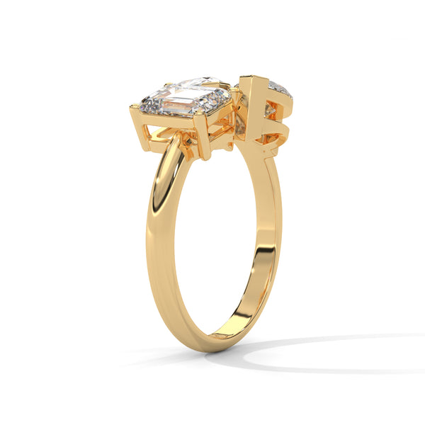 3.50 CT Multi-Shape Lab-Grown Diamond Statement Ring