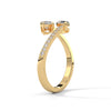 1.10 CT Marquise & Oval Lab-Grown Diamond Open Wrap Ring