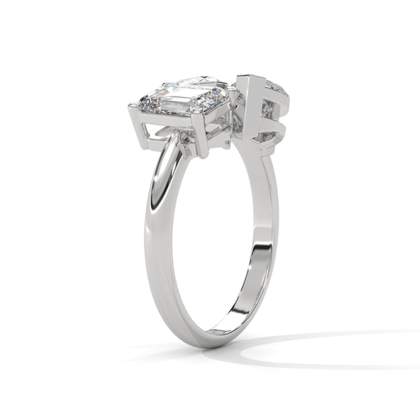 3.50 CT Multi-Shape Lab-Grown Diamond Statement Ring