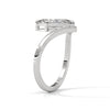 1.50 CT Marquise Cut Lab-Grown Diamond V-Shaped Solitaire Ring