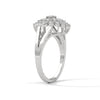 1.07 CT Round Lab-Grown Diamond Cluster Statement Ring