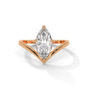 1.50 CT Marquise Cut Lab-Grown Diamond V-Shaped Solitaire Ring