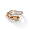 1.12 CT Round Lab-Grown Diamond Pave Wrap Designer Ring