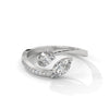 1.10 CT Marquise & Oval Lab-Grown Diamond Open Wrap Ring