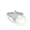 1.00 CT Round Lab-Grown Diamond Open Twist Solitaire Ring