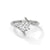 1.00 CT Round Lab-Grown Diamond Open Twist Solitaire Ring