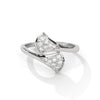 0.28 CT Round Lab-Grown Diamond Open Wrap Ring