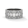 11.20 CT Round & Emerald Cut Lab-Grown Diamond Eternity Band Ring