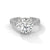6.89 CT Round Lab-Grown Diamond Solitaire Ring with Pave Band