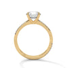 2.16 CT Total Round Cut Lab-Grown Diamond Twisted Pave Engagement Ring