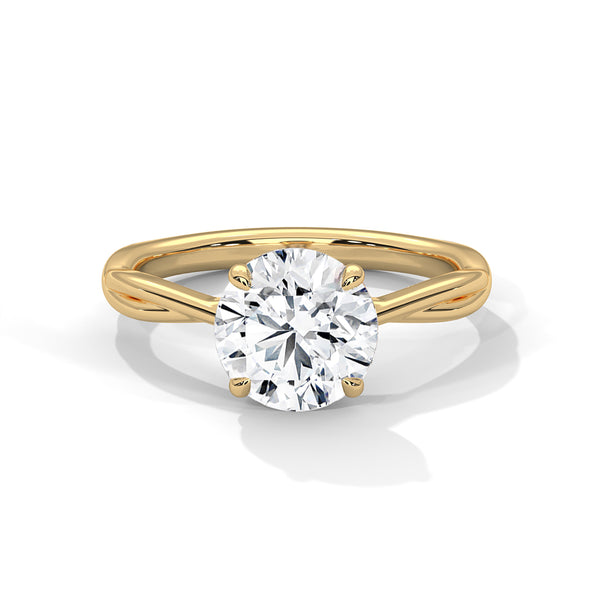 2.00 CT Round Cut Lab-Grown Diamond Solitaire Engagement Ring
