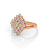 1.07 CT Round Lab-Grown Diamond Cluster Statement Ring