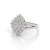1.07 CT Round Lab-Grown Diamond Cluster Statement Ring