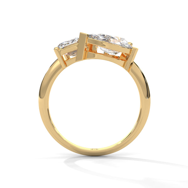 3.50 CT Multi-Shape Lab-Grown Diamond Statement Ring