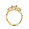 3.00 CT Total Round & Pear Lab-Grown Diamond Three Stone Ring