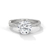 2.16 CT Total Round Cut Lab-Grown Diamond Twisted Pave Engagement Ring