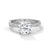 2.16 CT Total Round Cut Lab-Grown Diamond Twisted Pave Engagement Ring