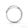 1.12 CT Round Lab-Grown Diamond Pave Wrap Designer Ring