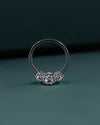 2.90 CT Oval Three-Stone Lab-Grown Diamond Engagement Ring