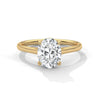 2.00 CT Oval Cut Lab-Grown Diamond Solitaire Engagement Ring