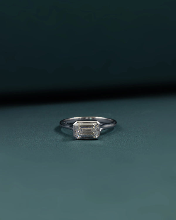2.03 CTW Emerald Cut CVD Lab-Grown Diamond Solitaire Ring