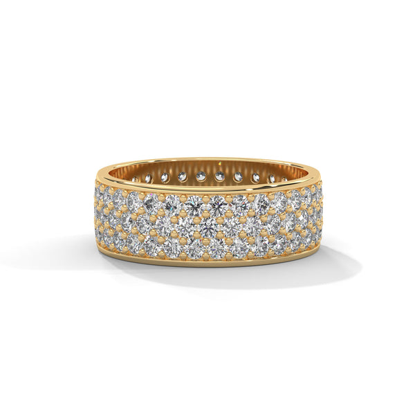 2.02 CT Round Lab-Grown Diamond Pave Eternity Band Ring
