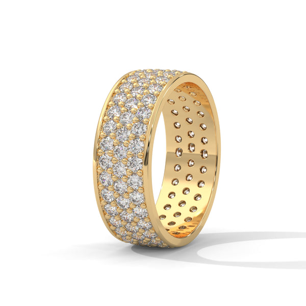 2.02 CT Round Lab-Grown Diamond Pave Eternity Band Ring