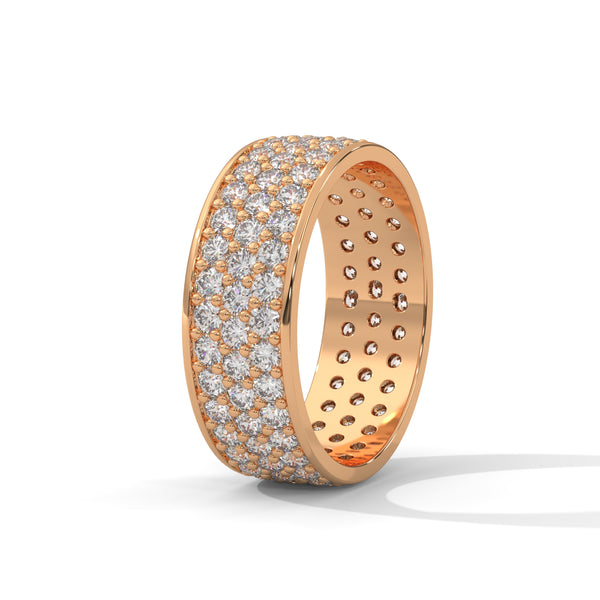 2.02 CT Round Lab-Grown Diamond Pave Eternity Band Ring