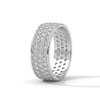 2.02 CT Round Lab-Grown Diamond Pave Eternity Band Ring