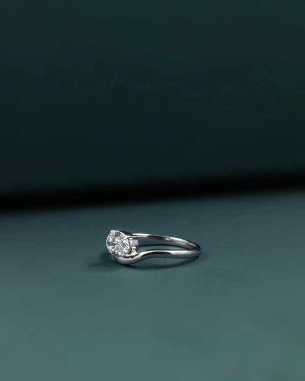 1.01 CTW Oval Lab-Grown Diamond Solitaire Ring in Gold