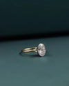 2.11 CT Oval Bezel-Set Lab-Grown Diamond Solitaire Ring
