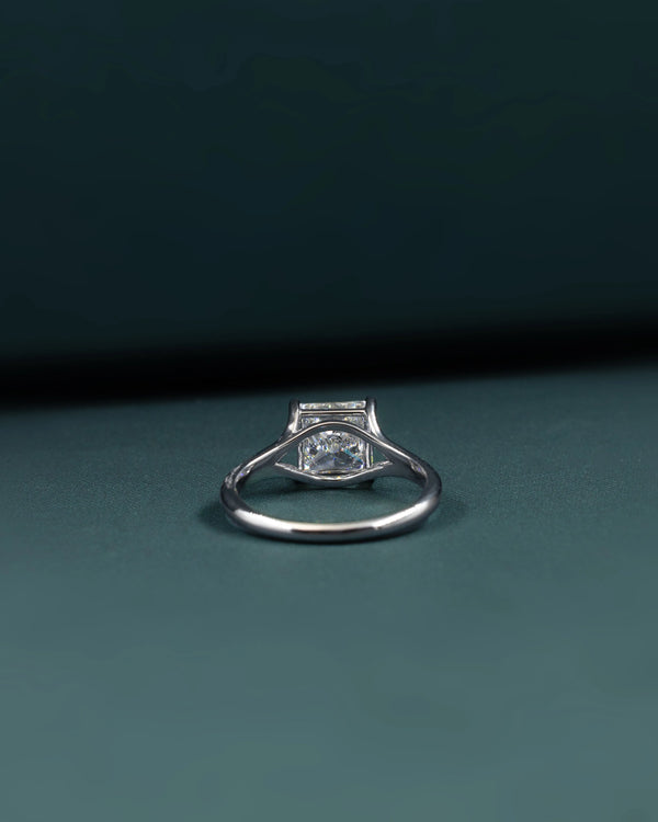 2.10 CT Princess Cut Solitaire CVD Lab-Grown Diamond Engagement Ring