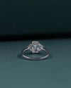 2.44 CTW Radiant Cut Three Stone Lab-Grown Diamond Ring in Gold