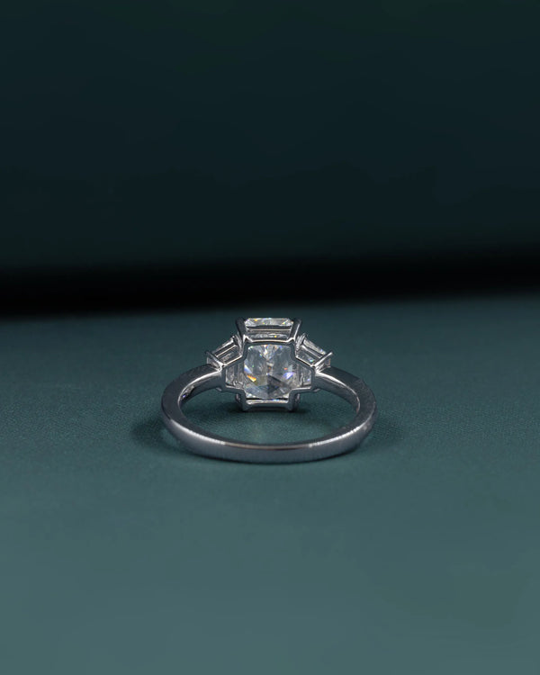 2.44 CTW Radiant Cut Three Stone Lab-Grown Diamond Ring in Gold