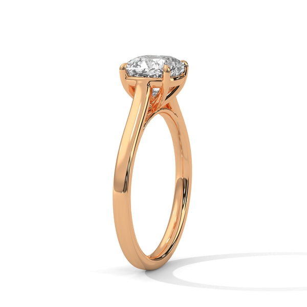 2.00 CT Cushion Cut Lab-Grown Diamond Solitaire Engagement Ring