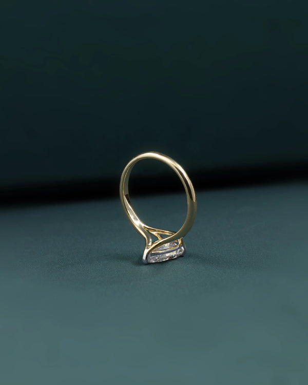 2.01 CT Pear Cut Solitaire Lab-Grown Diamond Engagement Ring