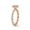 3.07 CT Oval & Round Lab-Grown Diamond Eternity Engagement Ring
