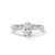 3.07 CT Oval & Round Lab-Grown Diamond Eternity Engagement Ring