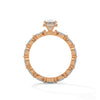 3.07 CT Oval & Round Lab-Grown Diamond Eternity Engagement Ring