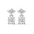 1.16 CT Round & Marquise Floral Drop CVD Lab-Grown Diamond Earrings