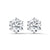 2.66 CT Round Brilliant CVD Lab-Grown Diamond Solitaire Stud Earrings